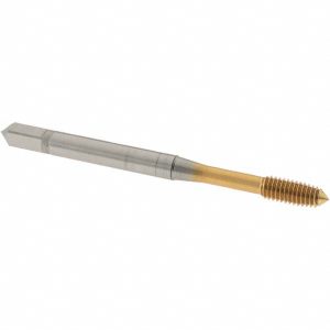 OSG Thread Forming Tap: M4x0.7 Metric Coarse, 6H Class of Fit, Plug Chamfer, Cobalt, TiN Finish 1410102905