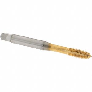 OSG Thread Forming Tap: M6x1 Metric Coarse, 6H Class of Fit, Plug Chamfer, Cobalt, TiN Finish 1410104105