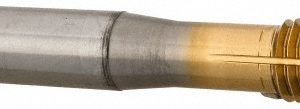 OSG Thread Forming Tap: M10x1.5 Metric Coarse, 6H Class of Fit, Plug Chamfer, Cobalt, TiN Finish 1410105305
