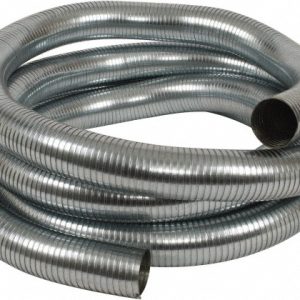 KURIYAMA OF AMERICA 3" ID x 3-1/8" OD, -60 to 750&deg;F, Galvanized Steel Unlined Flexible Metal Duct Hose HTG41000300X25