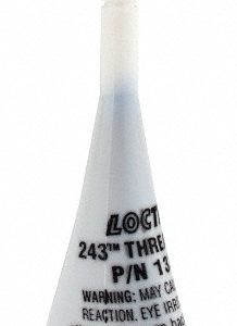 LOCTITE Threadlocker: Blue, Liquid, 0.5 mL, Bottle 1330255