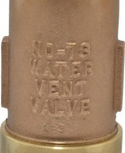 HOFFMAN SPECIALITY 1/8" Inlet, 3/4" Outlet, 150 Max psi, Cast Brass Water Vent 401485