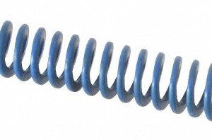 ASSOCIATED SPRING RAYMOND Die Spring: 1/2" Hole Dia, 9/32" Rod Dia, 3-1/2" Free Length, Blue 103-214