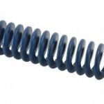 ASSOCIATED SPRING RAYMOND Die Spring: 1" Hole Dia, 1/2" Rod Dia, 8" Free Length, Blue 103-532
