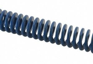 ASSOCIATED SPRING RAYMOND Die Spring: 1" Hole Dia, 1/2" Rod Dia, 8" Free Length, Blue 103-532