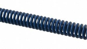 ASSOCIATED SPRING RAYMOND Die Spring: 1" Hole Dia, 1/2" Rod Dia, 12" Free Length, Blue 103-548