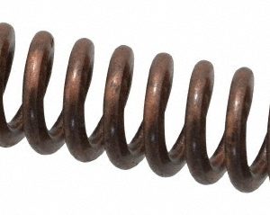 ASSOCIATED SPRING RAYMOND Die Spring: 1/2" Hole Dia, 9/32" Rod Dia, 2" Free Length, Gold 105-208