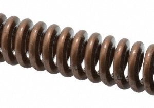ASSOCIATED SPRING RAYMOND Die Spring: 1" Hole Dia, 1/2" Rod Dia, 6" Free Length, Gold 105-524