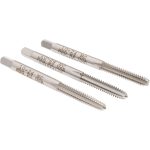 HERTEL Tap Set: #10-24 UNC, 4 Flute, High Speed Steel, Bright Finish 008970AS
