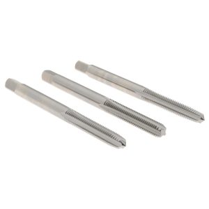 HERTEL Tap Set: #10-32 UNF, 4 Flute, High Speed Steel, Bright Finish 008972AS