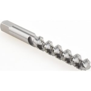 HERTEL 1/4-20 UNC, 3 Flute, 52&deg; Helix, Bottoming Chamfer, Bright Finish, High Speed Steel Spiral Flute STI Tap K007321AS