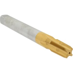 HERTEL Extension Pipe Tap: 3/8-18 NPT, 4 Flutes, Plug Chamfer, High Speed Steel K015921AS25