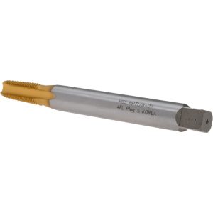 HERTEL Extension Pipe Tap: 1/8-27 NPTF, 4 Flutes, Plug Chamfer, High Speed Steel K015904AS25