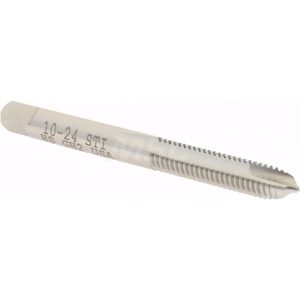 HERTEL Spiral Point STI Tap: #10-24 UNC, 2 Flutes, Plug, High Speed Steel, Bright/Uncoated K007032AS