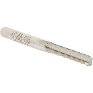 HERTEL Hand STI Tap: #10-32 UNF, H2, 3 Flutes, Bottoming Chamfer K007037AS