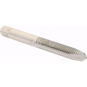 HERTEL Spiral Point STI Tap: 1/4-20 UNC, 2 Flutes, Plug, High Speed Steel, Bright/Uncoated K007050AS