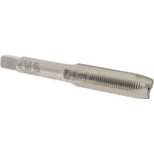 HERTEL Spiral Point STI Tap: 3/8-24 UNF, 3 Flutes, Plug, High Speed Steel, Bright/Uncoated 007083AS