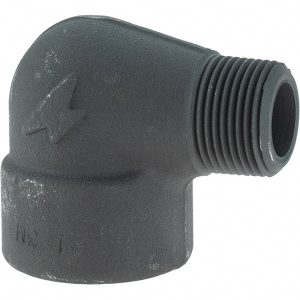 ANVIL Black 90 &deg; Street Elbow: 1", Threaded 0361109556