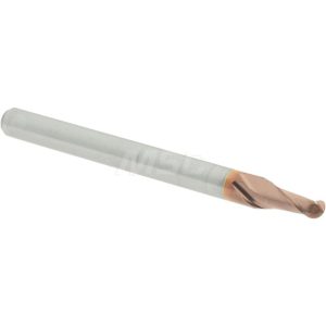 ACCUPRO Ball End Mill: 0.0938" Dia, 0.1875" LOC, 2 Flute, Solid Carbide 07766470