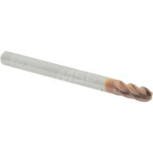 ACCUPRO Ball End Mill: 0.125" Dia, 0.25" LOC, 4 Flute, Solid Carbide 07767403