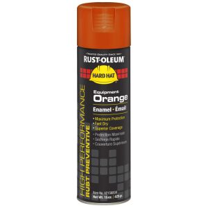 RUST-OLEUM Enamel Spray Paint: Equipment Orange, Gloss, 20 oz V2156838