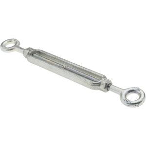 CLEVELAND-CITY FORGE INC 500 Lb Load Limit, 1/4" Thread Diam, 4" Take Up, Steel Eye & Eye Turnbuckle 10704