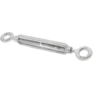 CLEVELAND-CITY FORGE INC 800 Lb Load Limit, 5/16" Thread Diam, 4-1/2" Take Up, Steel Eye & Eye Turnbuckle 10708