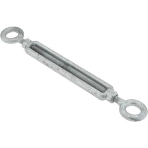 CLEVELAND-CITY FORGE INC 1,200 Lb Load Limit, 3/8" Thread Diam, 6" Take Up, Steel Eye & Eye Turnbuckle 10712