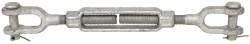 CHICAGO HARDWARE & FIXTURE 7,200 (Jaw) Lb Load Limit, 7/8" Thread Dia, 6" Take Up, Steel Jaw & Jaw Turnbuckle 03112-7