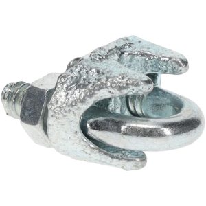 VALUE COLLECTION Wire Rope Clip: 1/8" Rope Dia, Malleable Iron 20905