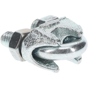 VALUE COLLECTION Wire Rope Clip: 1/4" Rope Dia, Malleable Iron 20915