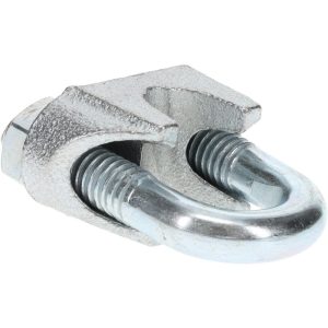 VALUE COLLECTION Wire Rope Clip: 1/2" Rope Dia, Malleable Iron 20935