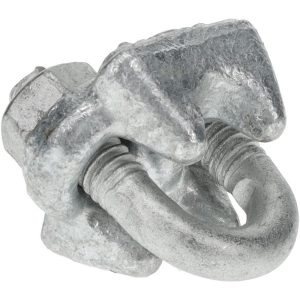VALUE COLLECTION Wire Rope Clip: 3/16" Rope Dia, Forged Steel 18505