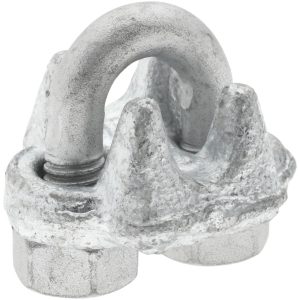 VALUE COLLECTION Wire Rope Clip: 1/4" Rope Dia, Forged Steel 18510