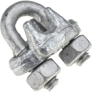 VALUE COLLECTION Wire Rope Clip: 5/16" Rope Dia, Forged Steel 18515