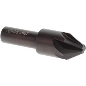 KEO Countersink: 3/4" Head Dia, 60.00 deg Included Angle, 6 Flute, High-Speed Steel, Right Hand Cut 919-000-315