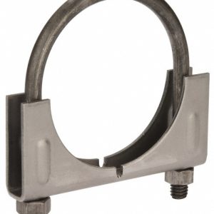 CLAMPS INCORPORATED Round U-Bolt: Clamping Mount, 5/16-18 UNC, 1-1/4" Thread Length, for 2-1/2" Pipe, 2.42" Inside Width, Steel PC250T