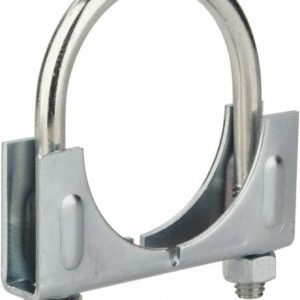 CLAMPS INCORPORATED Round U-Bolt: Clamping Mount, 5/16-18 UNC, 1" Thread Length, for 2" Pipe, 2.17" Inside Width, Steel PC200T1