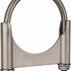 CLAMPS INCORPORATED Round U-Bolt: Clamping Mount, 3/8-16 UNC, 1-1/2" Thread Length, for 3" Pipe, 3.17" Inside Width, Steel U300T