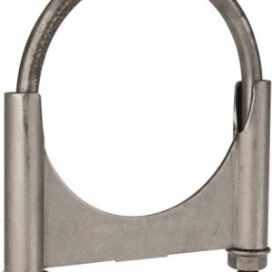 CLAMPS INCORPORATED Round U-Bolt: Clamping Mount, 3/8-16 UNC, 1-1/2" Thread Length, for 3-1/2" Pipe, 3.67" Inside Width, Steel U350T