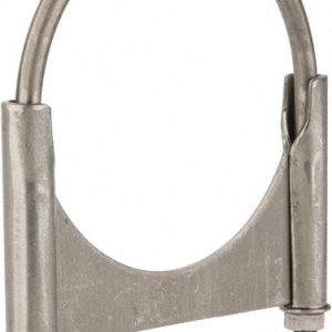 CLAMPS INCORPORATED Round U-Bolt: Clamping Mount, 3/8-16 UNC, 1-1/2" Thread Length, for 4-1/2" Pipe, 4.67" Inside Width, Steel U450T