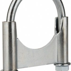 CLAMPS INCORPORATED Round U-Bolt: Clamping Mount, 3/8-16 UNC, 1-1/2" Thread Length, for 2-1/4" Pipe, 2.42" Inside Width, Steel U225T1
