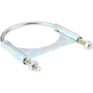 CLAMPS INCORPORATED Round U-Bolt: Clamping Mount, 3/8-16 UNC, 1-1/2" Thread Length, for 4" Pipe, 4.17" Inside Width, Steel U400T1