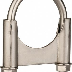 CLAMPS INCORPORATED Round U-Bolt: Clamping Mount, 3/8-16 UNC, 1-1/2" Thread Length, for 2" Pipe, 2.17" Inside Width, Stainless Steel U200KSS