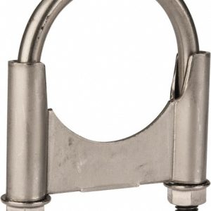 CLAMPS INCORPORATED Round U-Bolt: Clamping Mount, 3/8-16 UNC, 1-1/2" Thread Length, for 2-1/4" Pipe, 2.42" Inside Width, Stainless Steel U225KSS