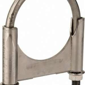 CLAMPS INCORPORATED Round U-Bolt: Clamping Mount, 3/8-16 UNC, 1-1/2" Thread Length, for 2-3/4" Pipe, 2.92" Inside Width, Stainless Steel U275KSS