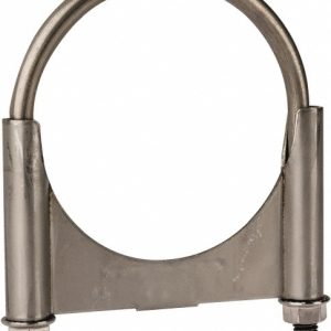 CLAMPS INCORPORATED Round U-Bolt: Clamping Mount, 3/8-16 UNC, 1-1/2" Thread Length, for 3-1/2" Pipe, 3.67" Inside Width, Stainless Steel U350KSS