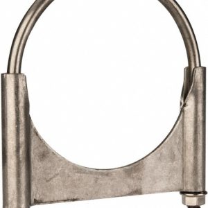 CLAMPS INCORPORATED Round U-Bolt: Clamping Mount, 3/8-16 UNC, 1-1/2" Thread Length, for 4-1/2" Pipe, 4.67" Inside Width, Stainless Steel U450KSS