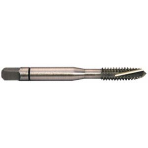 BALAX Spiral Point Tap: 3/8-16 UNC, 3 Flutes, Plug Chamfer, Powdered Metal HSS, Bright/Uncoated Coated 30127-000