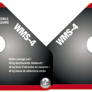 BESSEY 0 to 180&deg; Holding Angle, 110 Lb Max Pull, Double Magnetic Welding & Fabrication Adjustable Square WMS-4